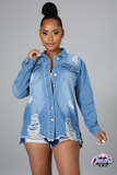 Too bad to be good jean jacket