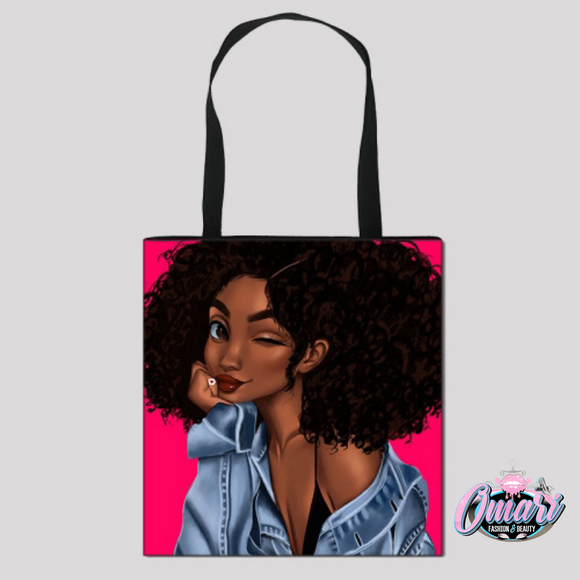 Pretty girl tote bag