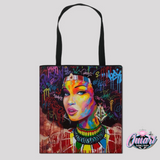 Pretty girl tote bag